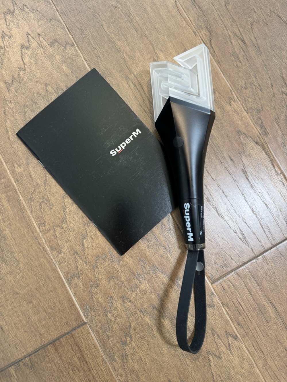 SuperM Official K-Pop Concert Light Stick and tour booklet